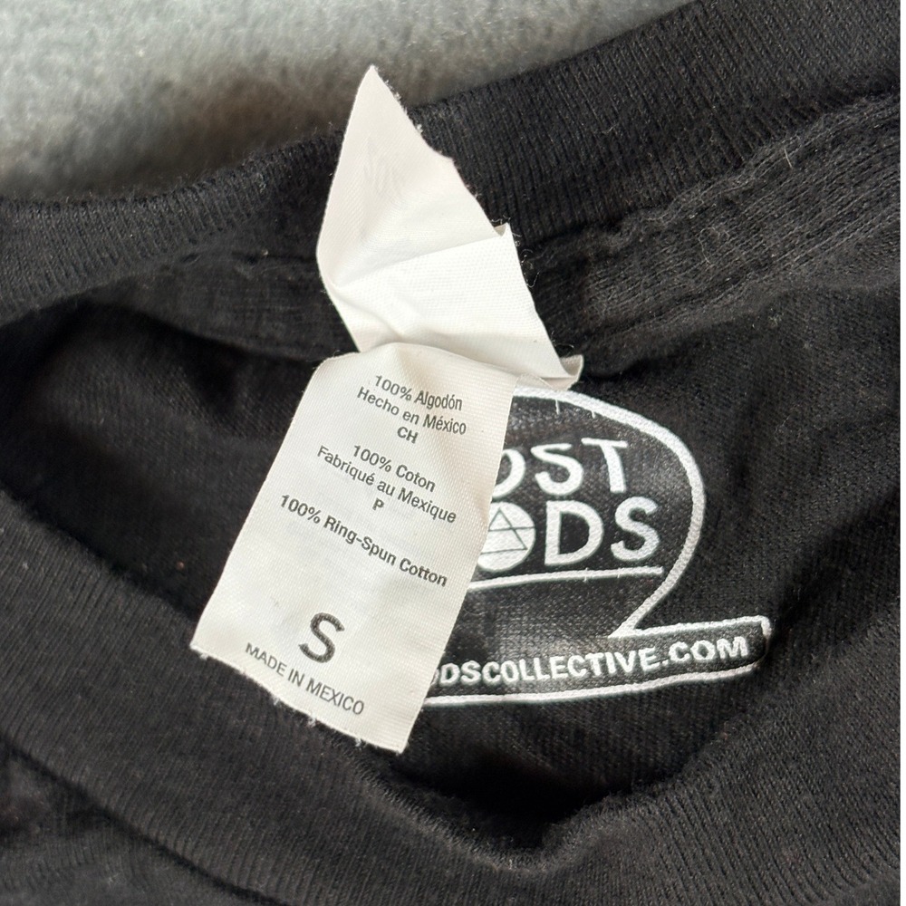 Lost Gods How I Cut Carbs Pizza Cutter Graphic T-Shirt Black Small S Cotton - Picture 4 of 5